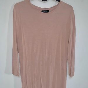 Zara 1/4 Sleeve Salmon Shirt